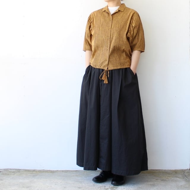 IKITSUKE アンティークレースシャツ5/S Antique lace puff sleeve