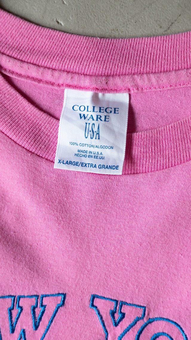 "COLLEGE WARE" 1990s NEW YORK souviner tee
