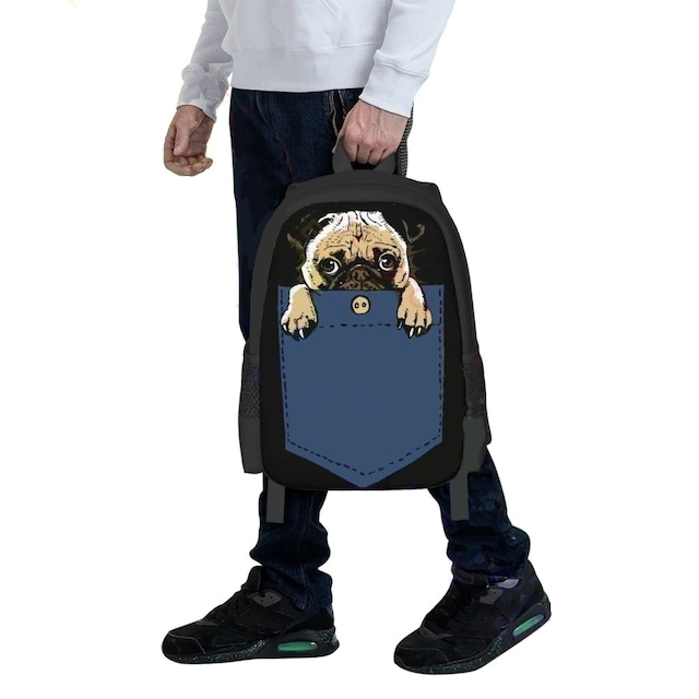 Backpack  -pug in pocket-　　bqpq-39
