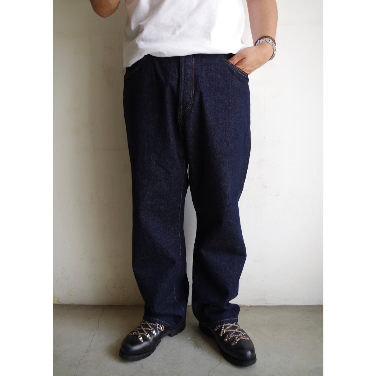 HATSKI　Wide Tapered Denim  One Wash  HTK-Denim03