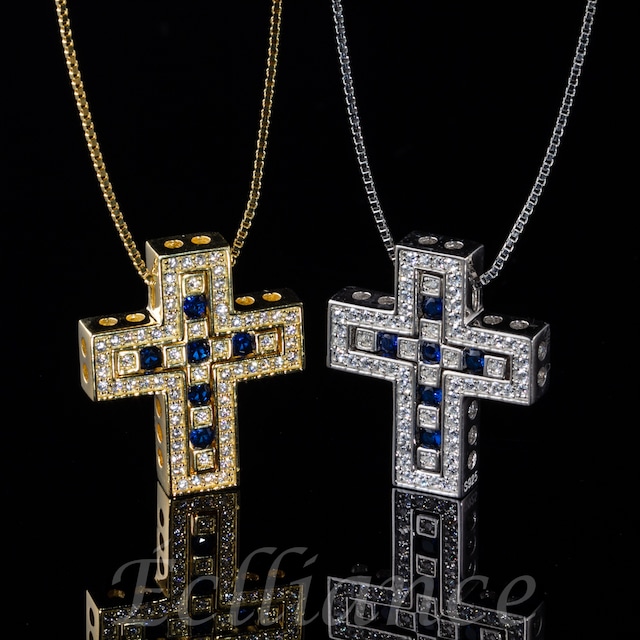 S925 24k Cross Necklace