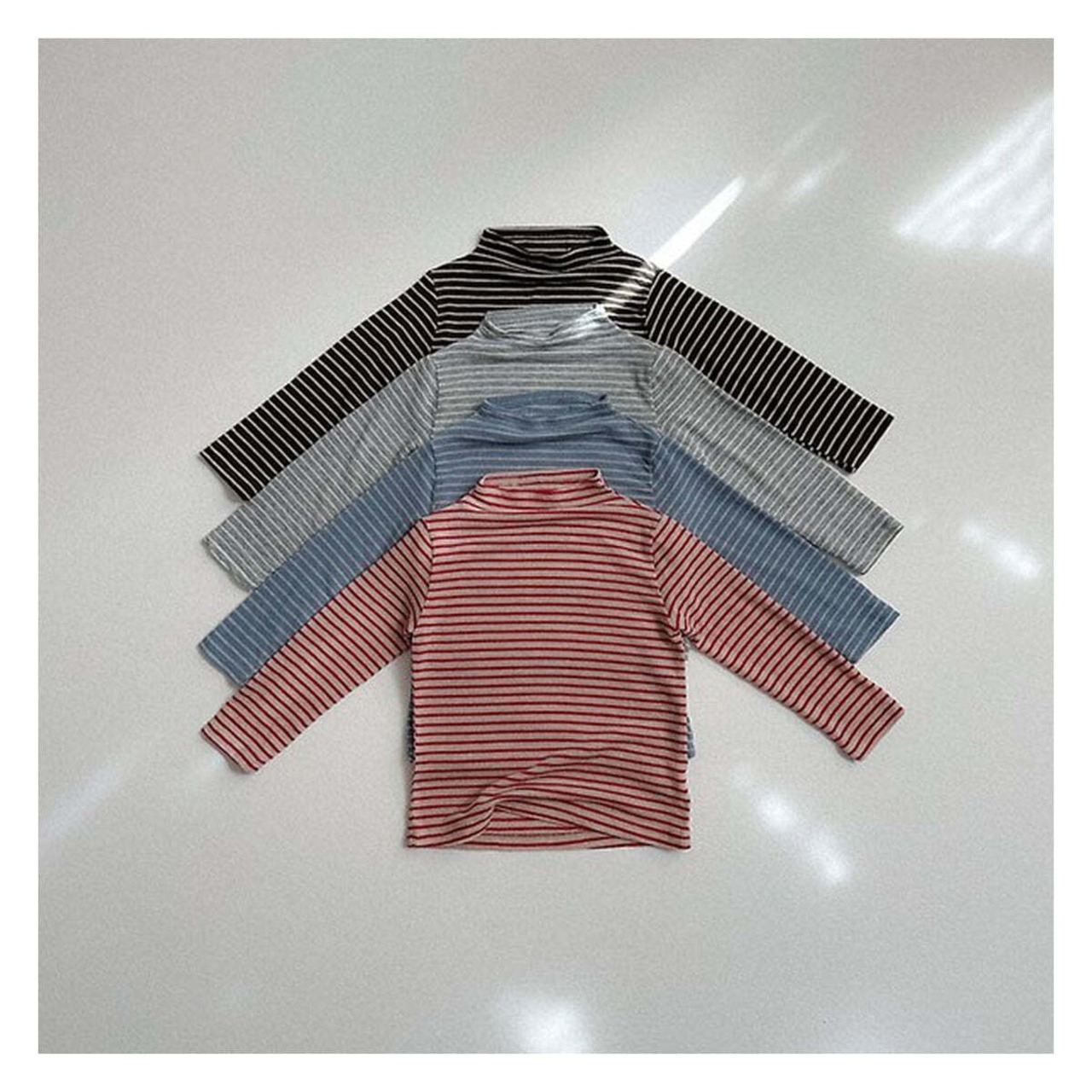 【取寄】minirobe メリーハーフタートルネックTシャツ｜冬服｜韓国子供服
