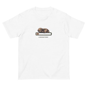 今日も全力、そして電池切れ。 半袖Tシャツ[P0112]