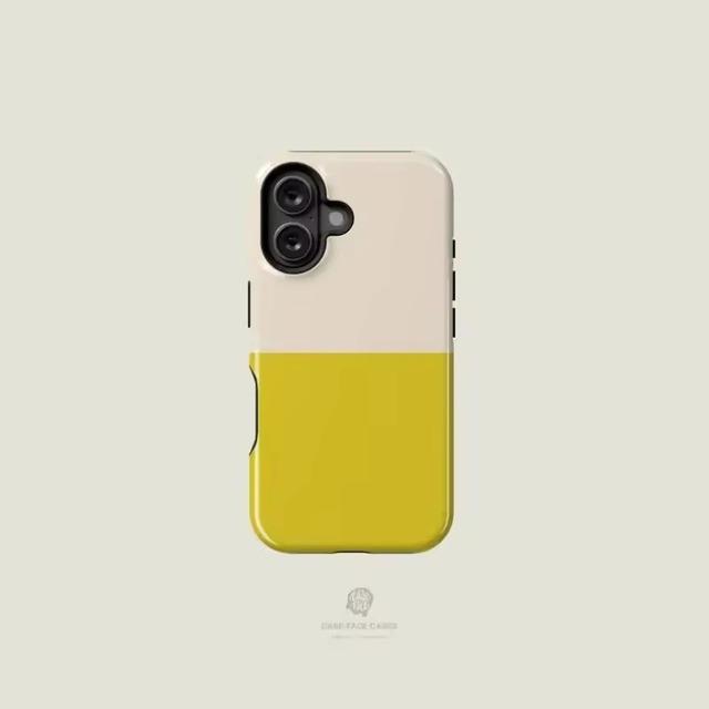 ツートーンバイカラー iPhoneケース（iphone12-16対応）0177