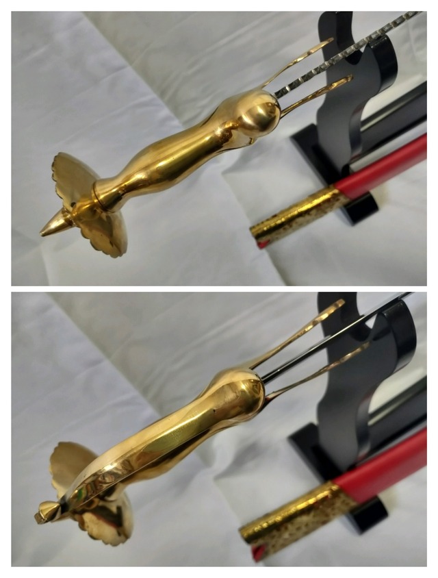 タルワールキルパン 真鍮製刀身 模造刀 インド刀