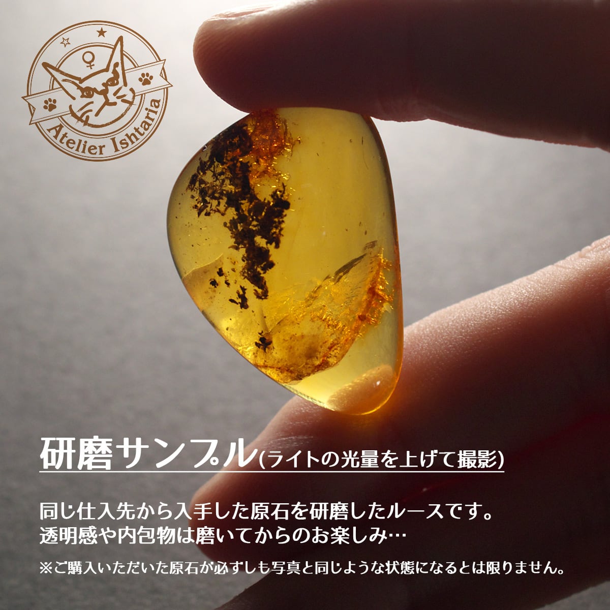 ランダム発送】バルティックアンバー原石 B-2【ポーランド産】／琥珀