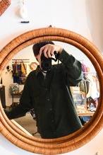 1990’s ~ Faux Suede Check Shirt／L