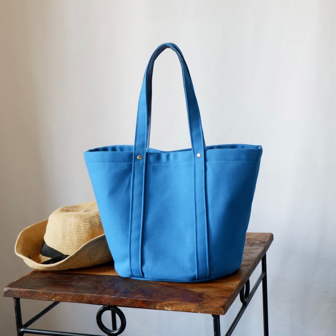 大容量◇マルシェトート◇スカイブルー | myu.handwork