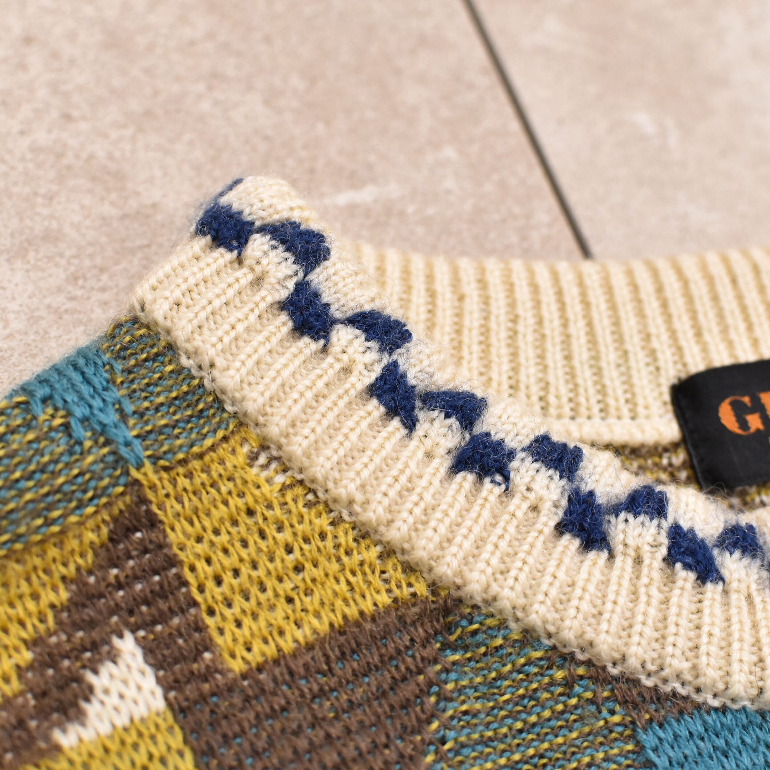 90s Jp vtg GUNPS 3D sweater | 古着屋 grin days memory 【公式 90s Jp vtg GUNPS 3D sweater | 古着屋 grin days memory 【公式