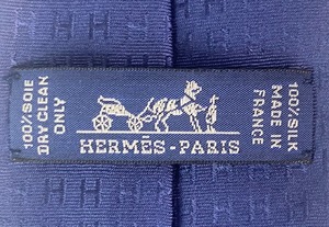 エルメス  ネクタイ メンズ HERMES  H織りタイ 7cm《ファソネ H》