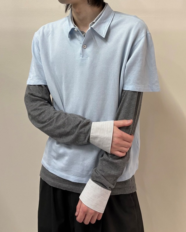 【PRADA】box silhouette basic polo
