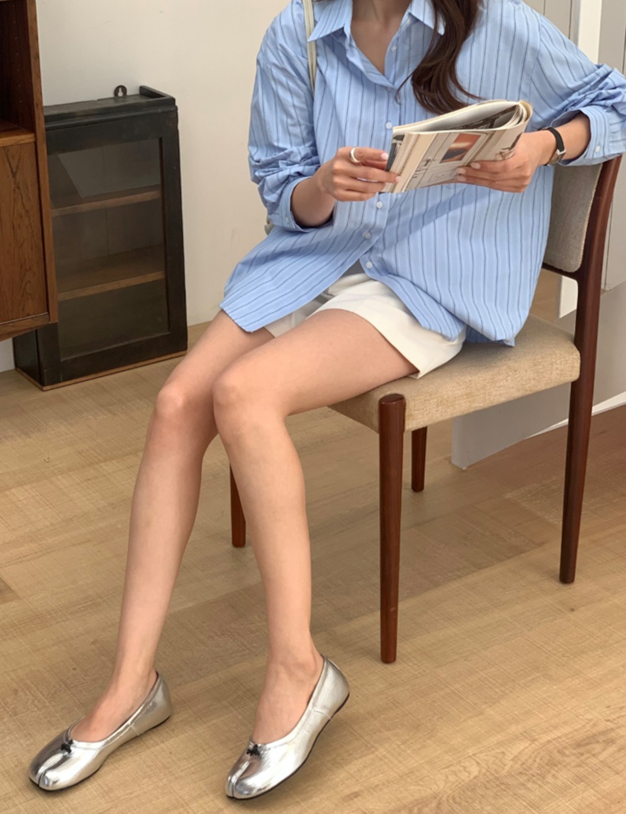 【26ss】Center-slit Flat shoes_5colors