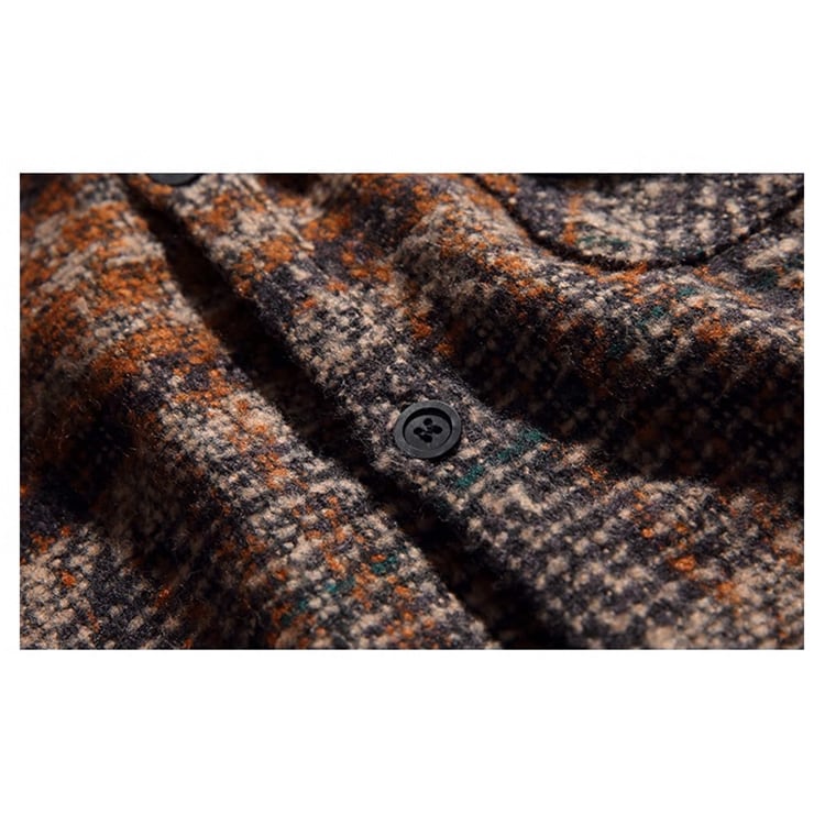 ★PLAID THICKENED WORK SHIRT　　　A0874