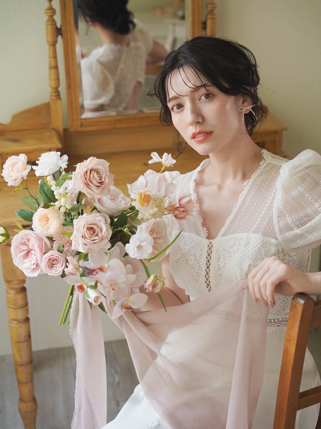 〈完成品販売ブーケ〉Nuance artificial flower bouquet