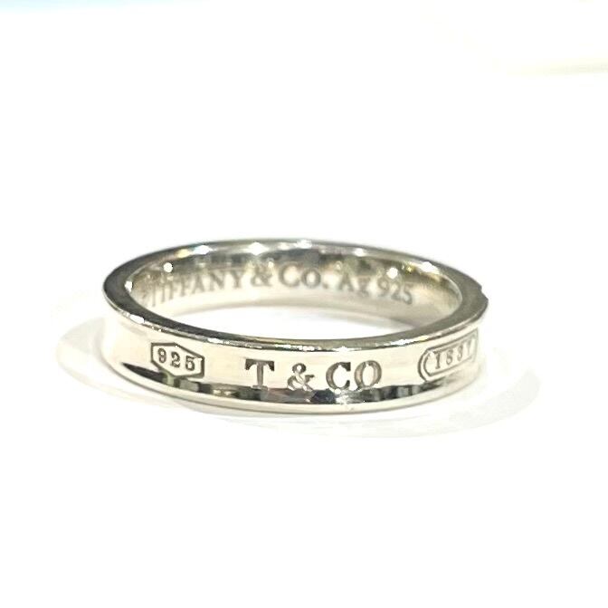 TIFFANY&CO】 【14.5号 】2411 細T&CO ナローシルバー925ヴィンテージ