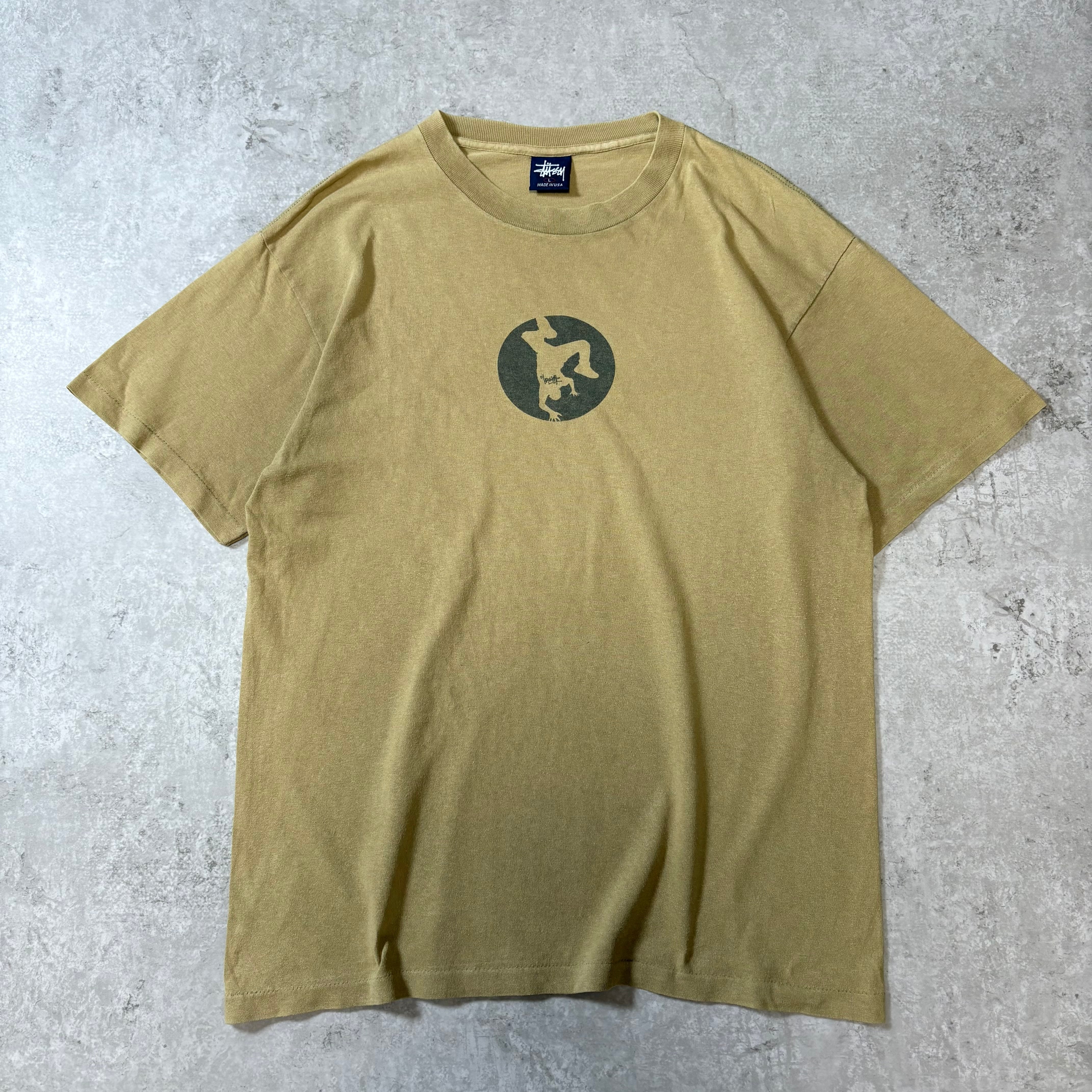 1990s "STUSSY" S/S T-shirt "Made in USA"