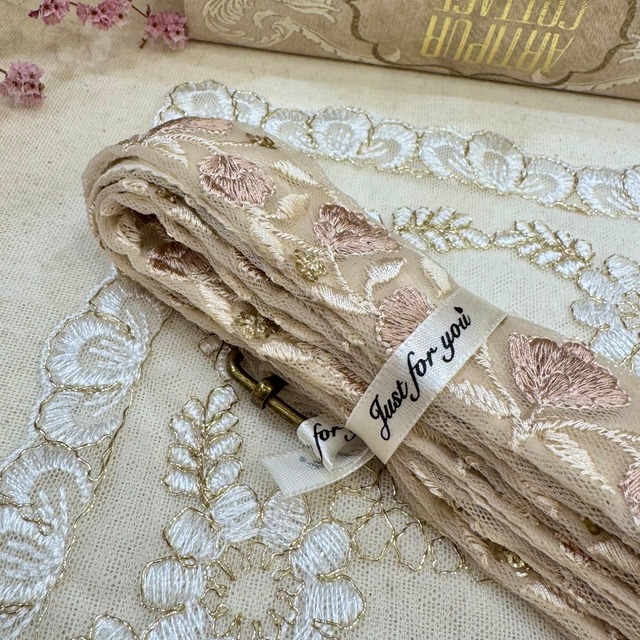 【長さ調整可能！】インド刺繍リボン ショルダー(B79-10)4