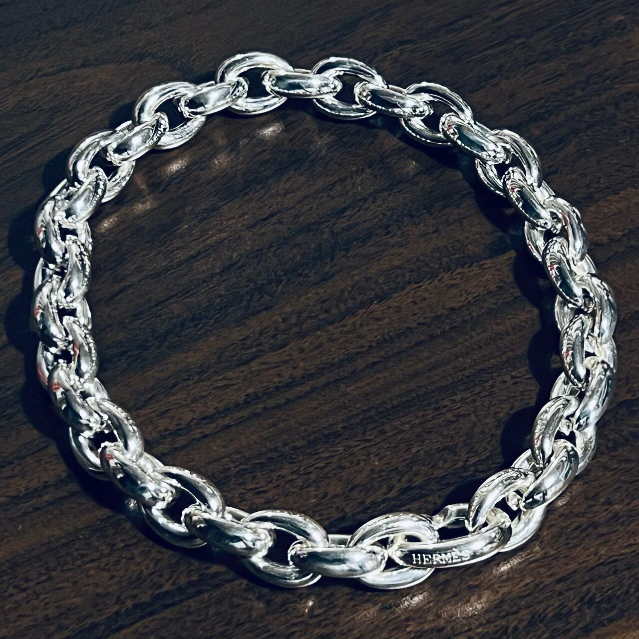 HERMES Acrobat Necklace GM Sterling Silver | エルメス アクロバット 
