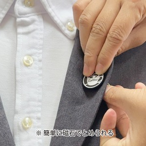 アクリル ブローチ（10個入）_ コーヒーマーク-01　マグネット式 軽量（brooch）bro-0002