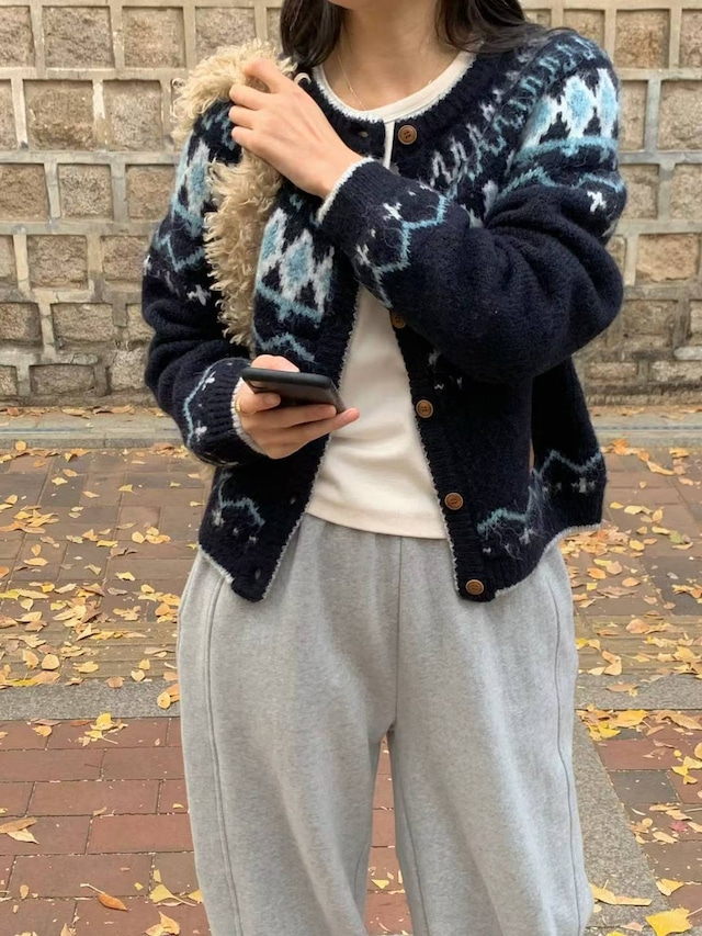 (予約) AREING / Snow cardigan 3color