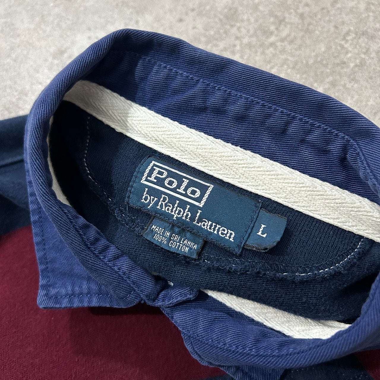 POLO RALPH LAUREN NEW YORK RUGBY SHIRT SIZE L (USED) | Flip N