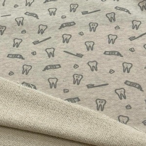 ★NY379◆1m◆綿100%裏毛ニット生地◆オリジナルプリント