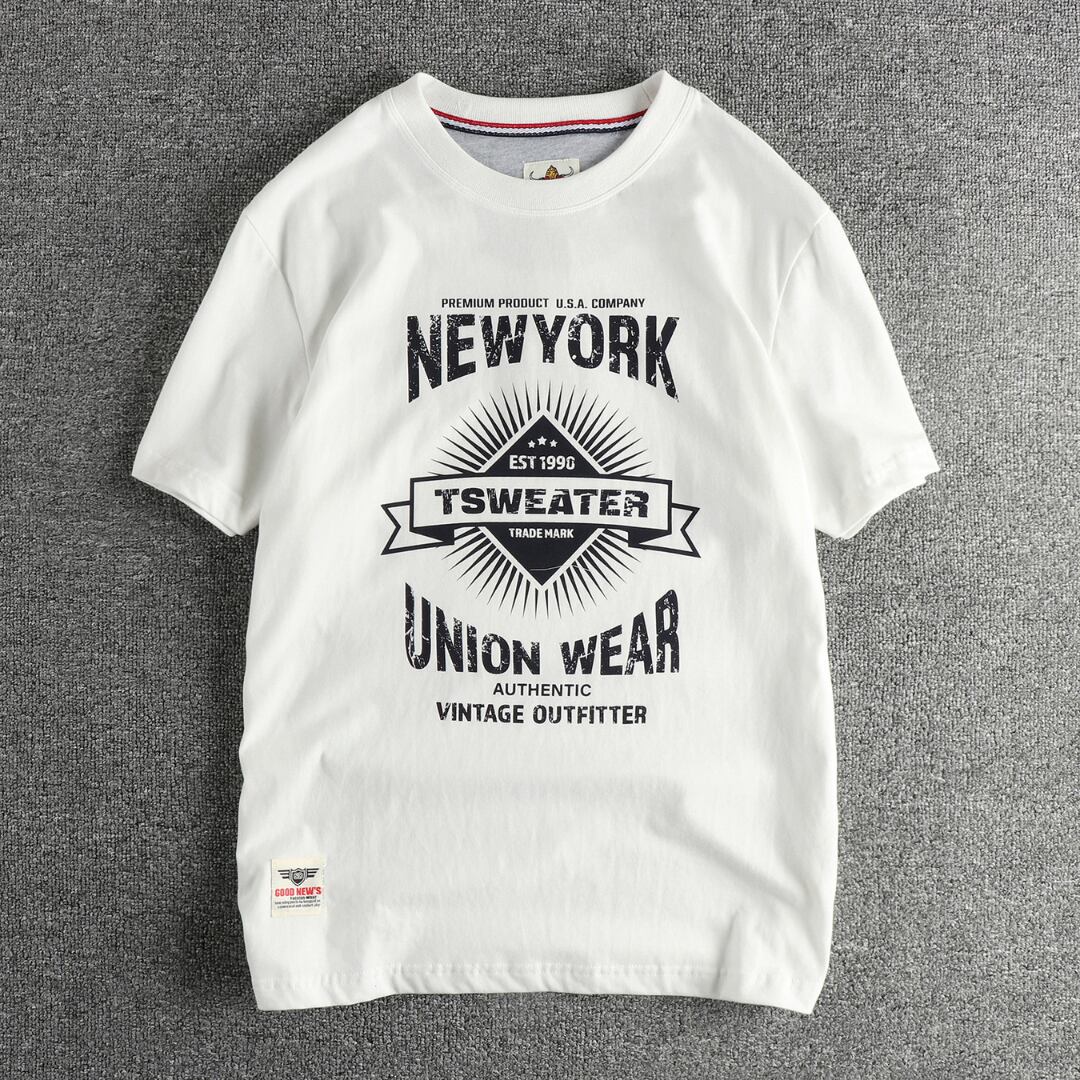 Short-Sleeve T-Shirt with Letter Print(GV505)
