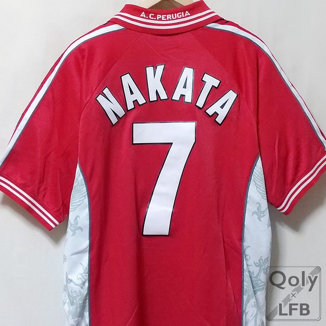 ペルージャ 1999 00 Galex ホーム半袖 ユニフォーム 7 Nakata 中田英寿 インポートxl Qoly Lfb Vintage ペルージャ 1999 00 Galex ホーム半袖 ユニフォーム 7 Nakata 中田英寿 インポートxl Qoly Lfb Vintage
