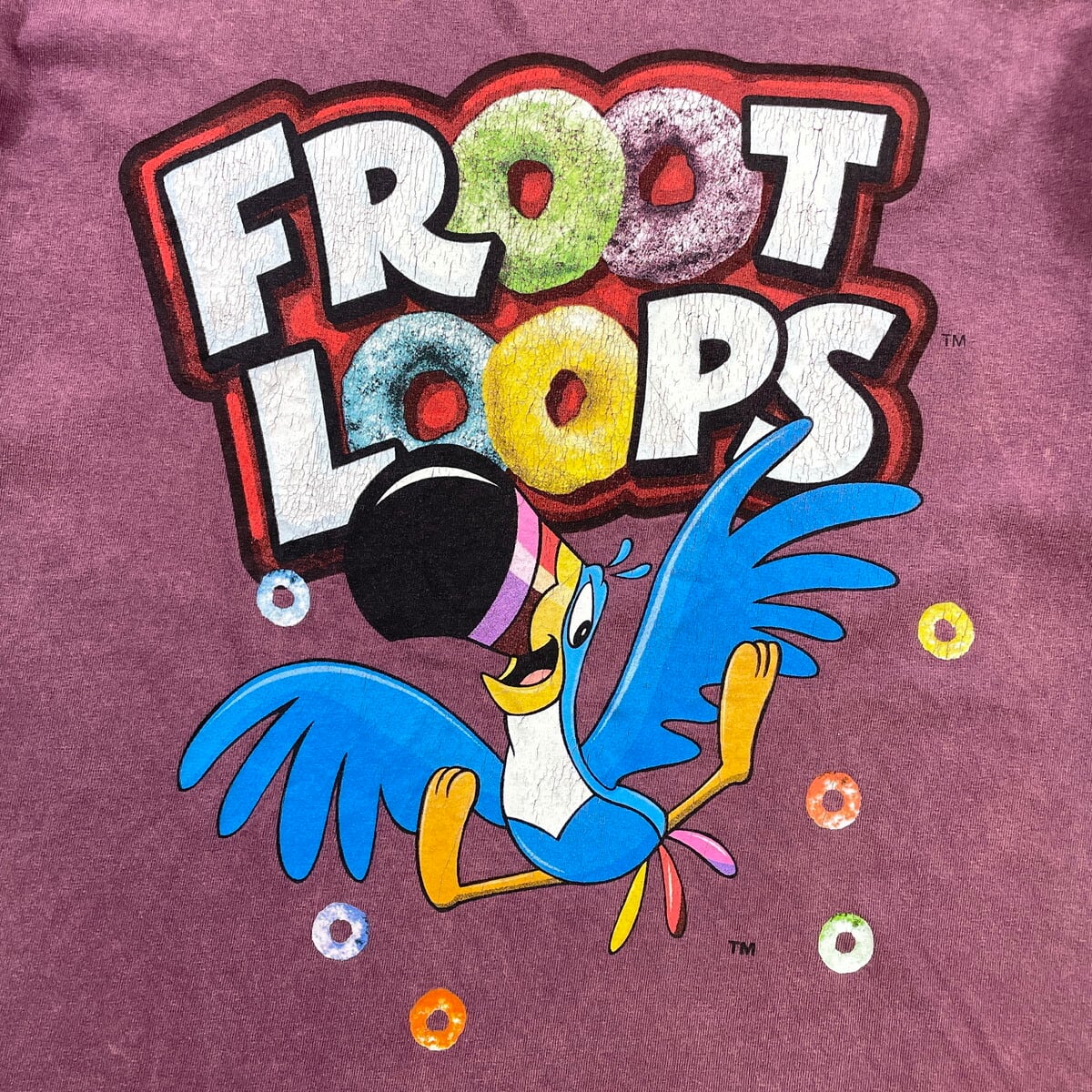 Kellogg's ケロッグ公式 フルーツループ Tシャツ メンズL