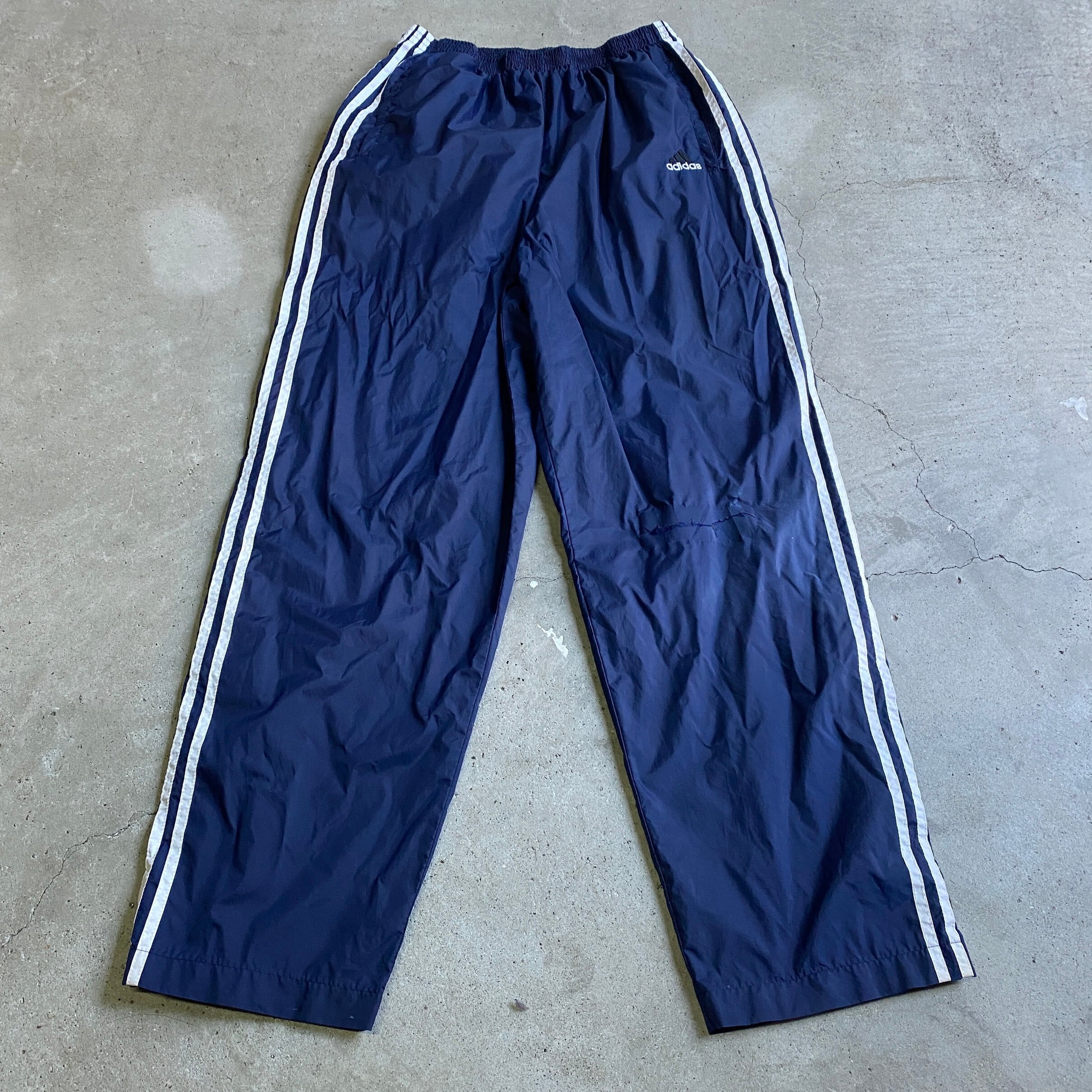 90's VINTAGE adidas サイドスナップ ナイロンパンツ