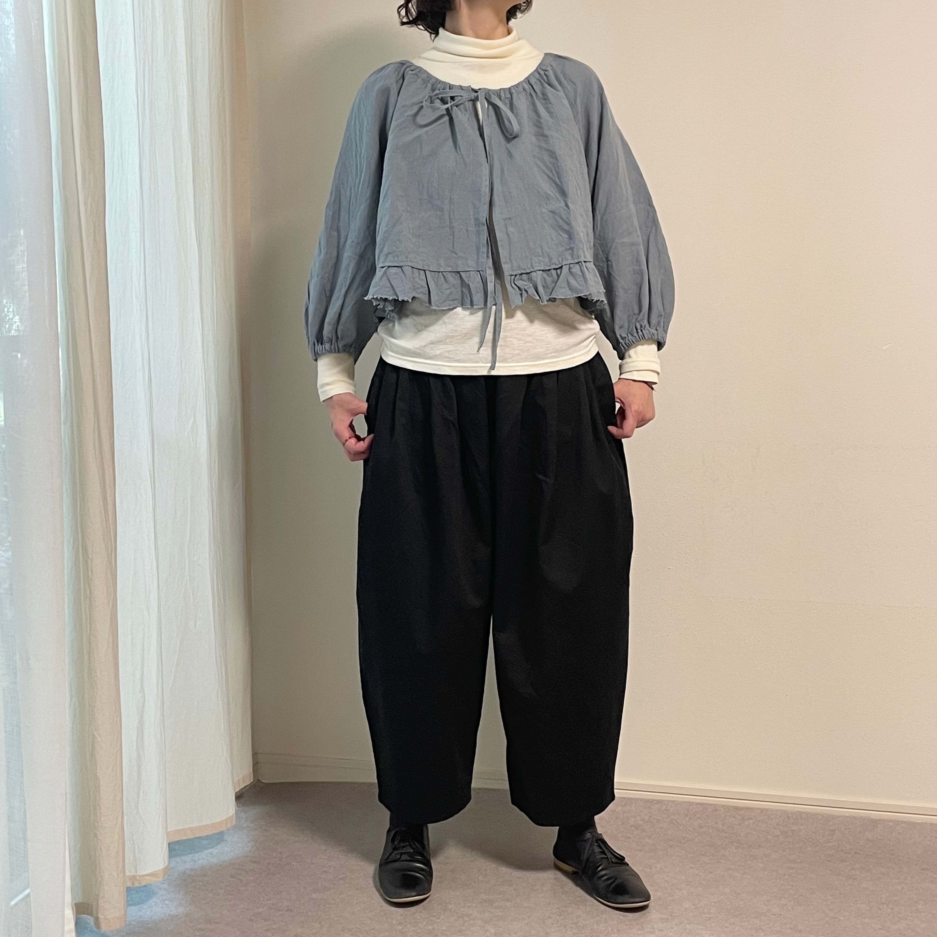 ROBE de PEAU //SATIN CAMILLE TUCKED PANTS /サテンカミーユタック