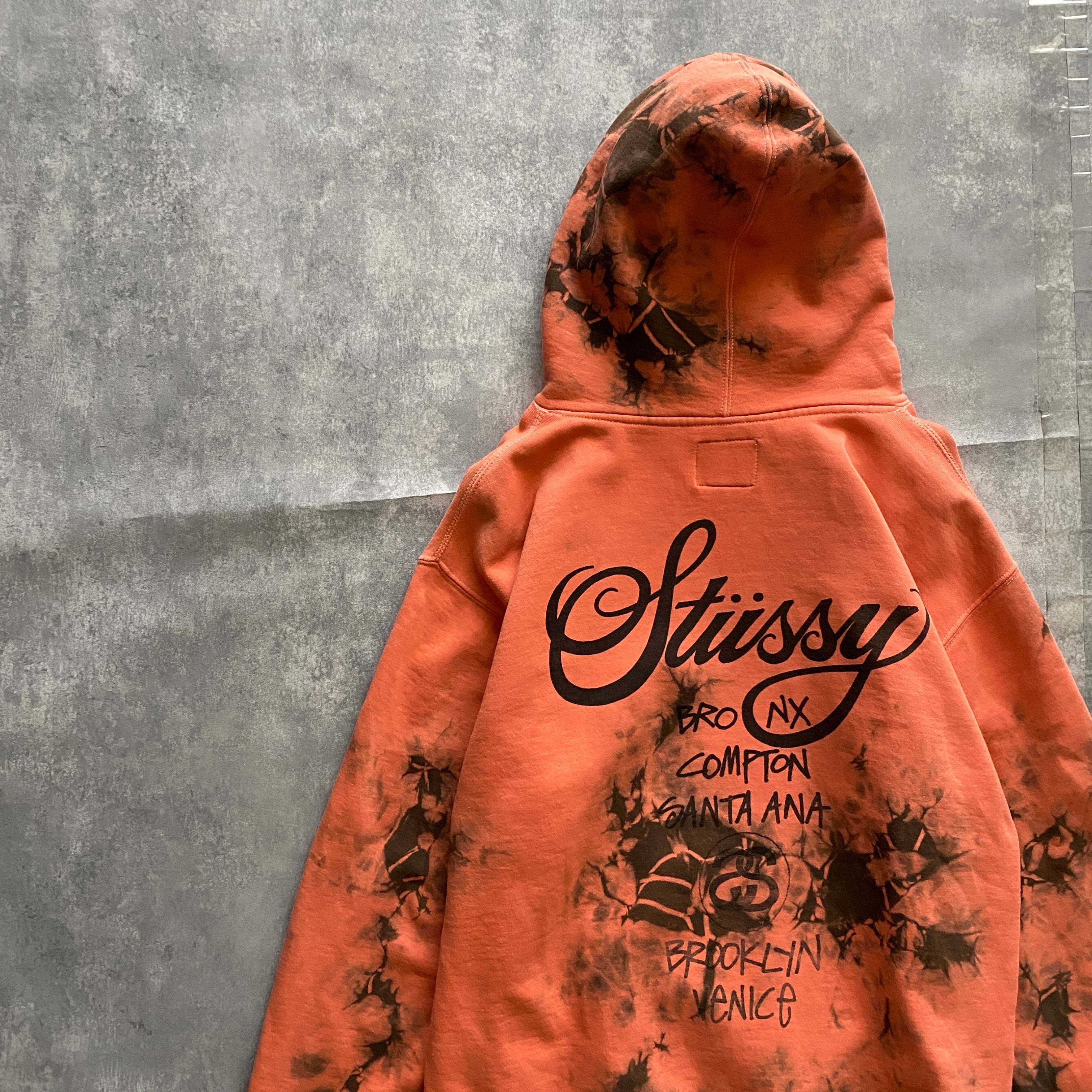 Stussy ネービーフリース パーカー Mサイズ　人気カラー