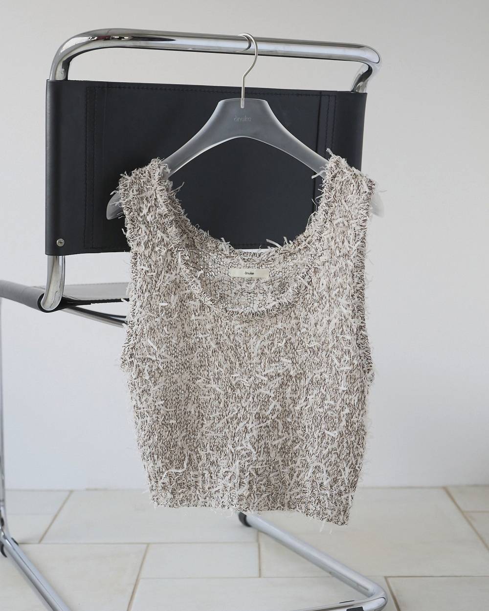 anuke アンヌーク Mixyarn Knit Vest 62610519 | ANERCA & L.I.V