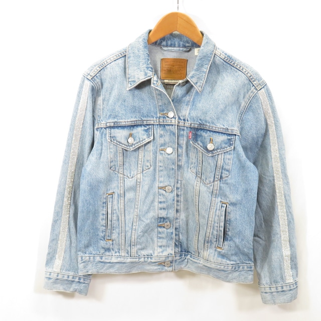 LEVI'S PReMIUM ラインストーン デニムジャケット Gジャン sizeM/リーバイス 1001