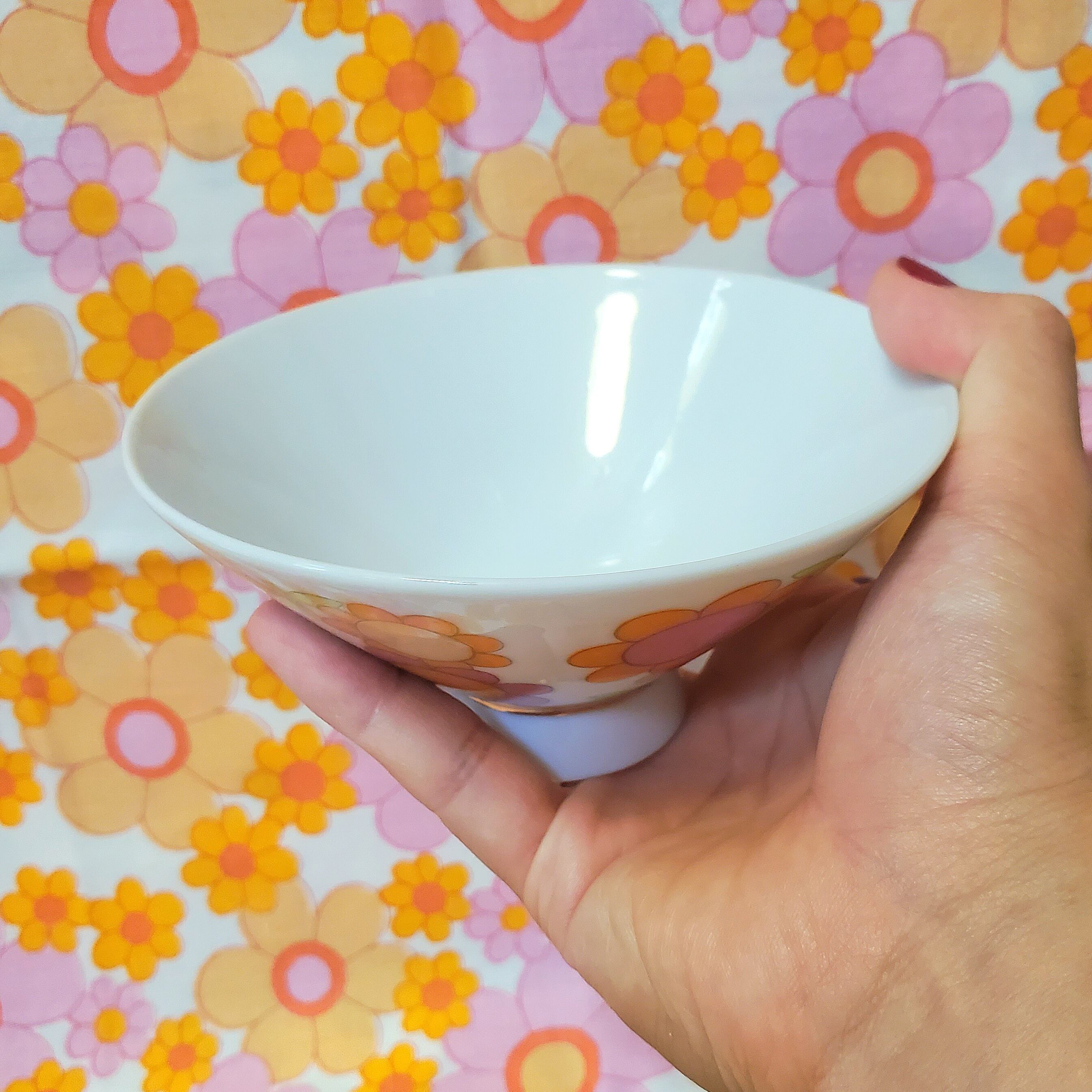 ❁レトロフラワーお茶碗（2種類）❁ 1P | レトロ雑貨屋いゆたこよ