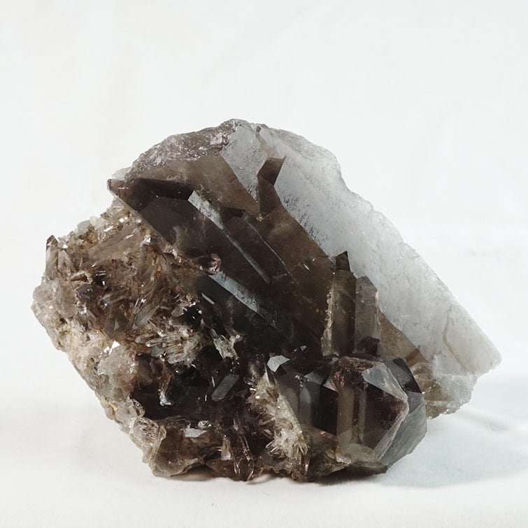 スモーキークォーツ クラスター モリオン 黒水晶 煙水晶 原石 ブラジル産 一点物282-205