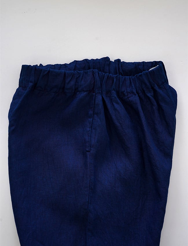 aulico : LINEN PANTS / NAVY | aulico