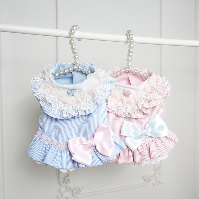 【即納品】ボーダーラブリーワンピース