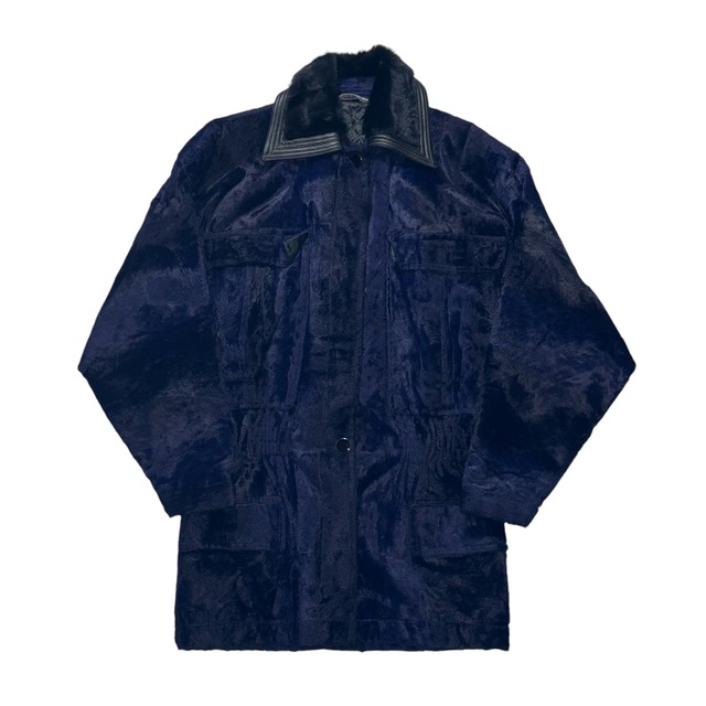 vintage ISTANTE purple fake fur coat
