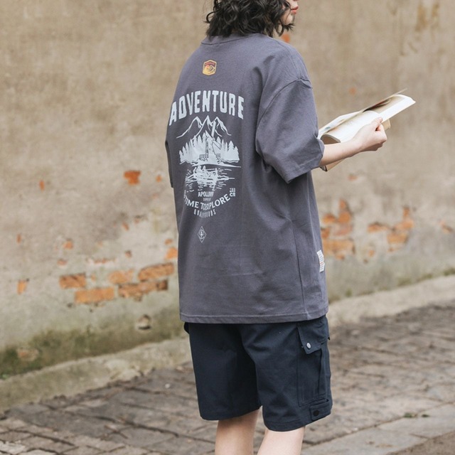 ADVENTURE MTN バックプリントグラフィックTシャツ 4col   R00364