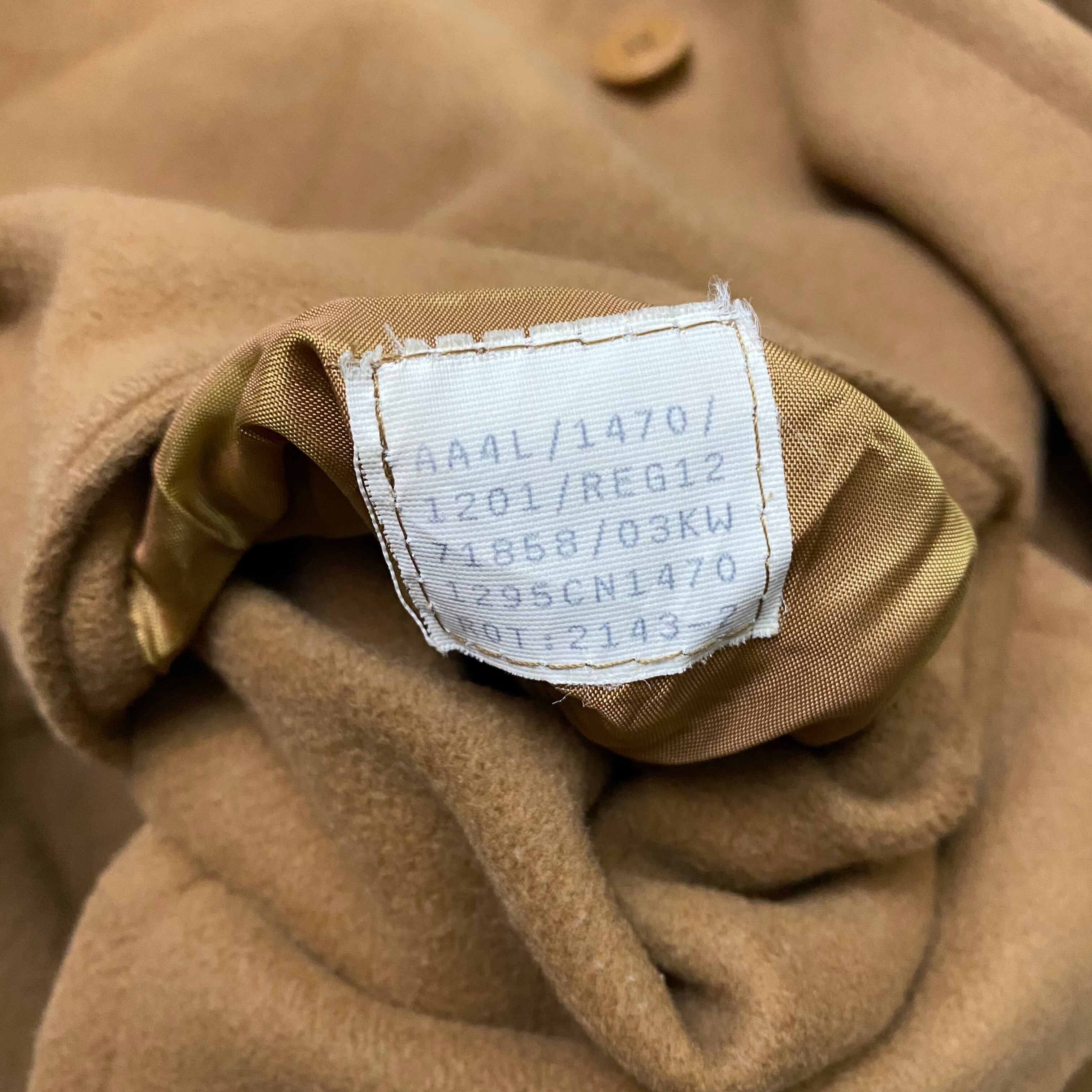 vintage AQUASCUTUM camel color wool coat made in england | NOIR ONLINE