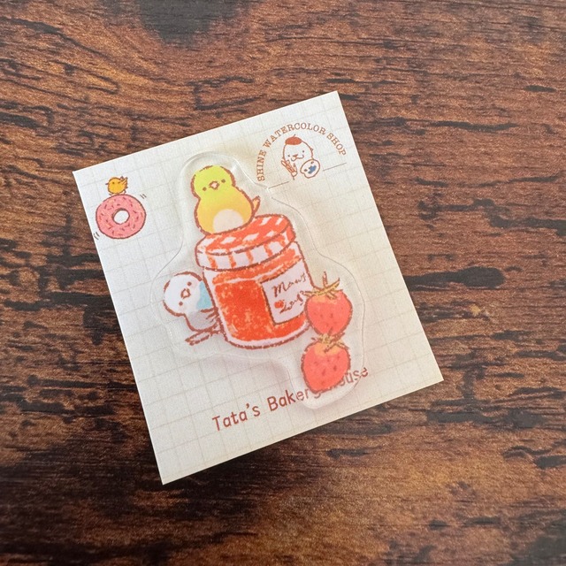 OtterTataベーキングシリーズ可愛いカワウソアクリルマグネット