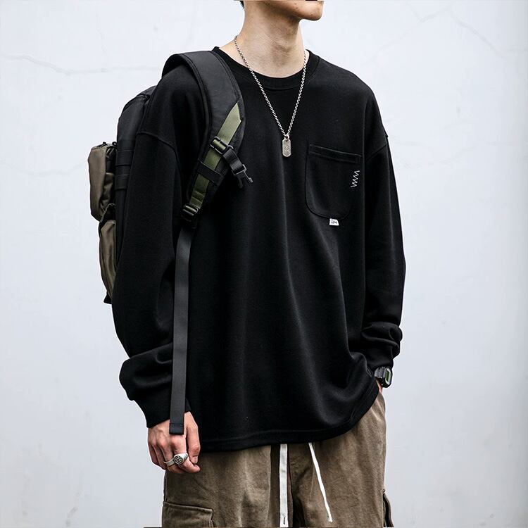 ★SIMPLE DESIGN ROUND NECK SWEATER　　　A0755