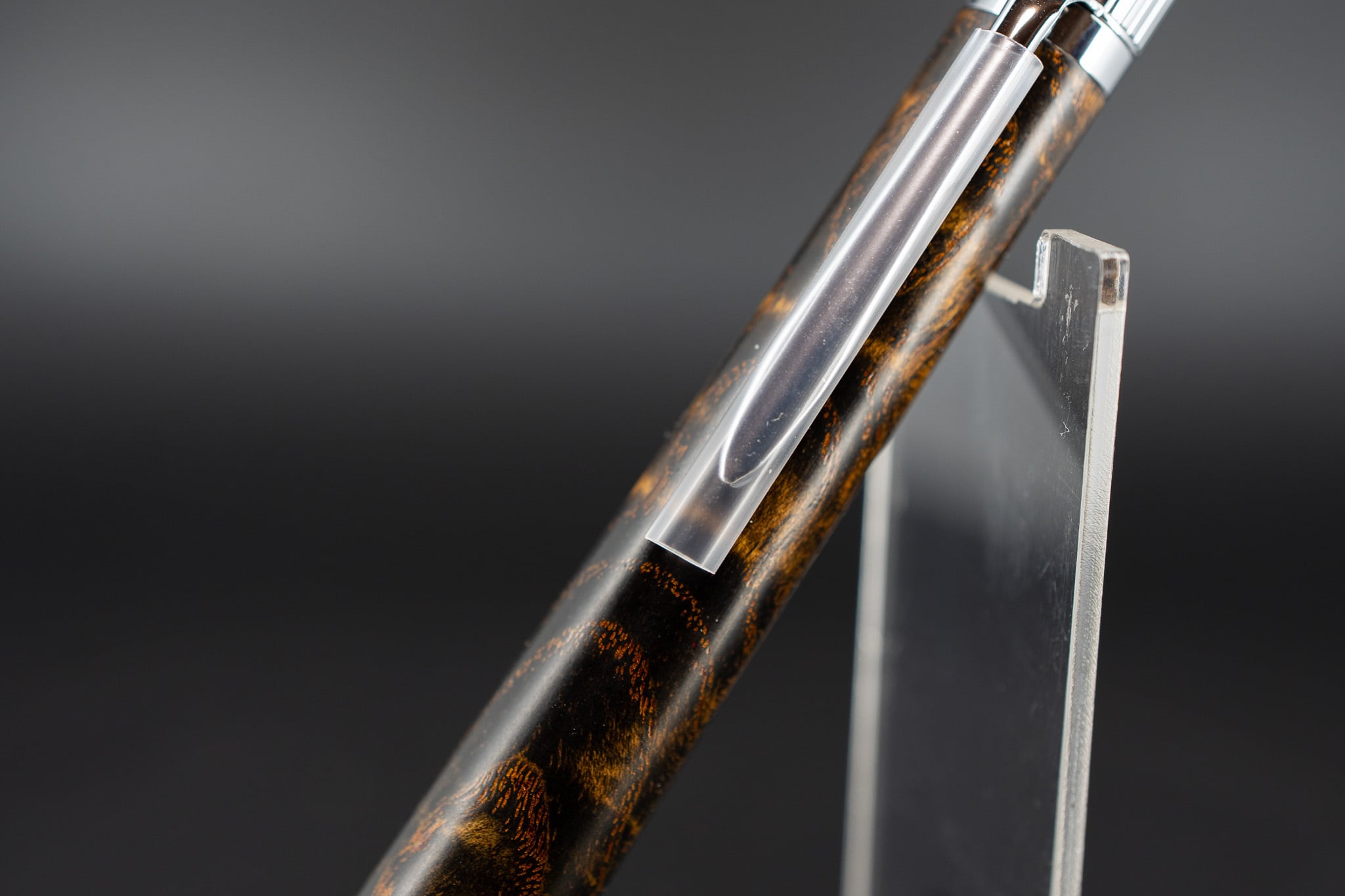 【バット材の王様】 タモ 玉杢 拭き漆 ① silver MP