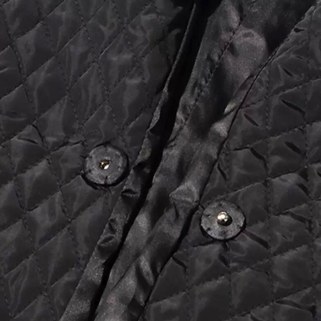 Quilted oversized long coat C1387