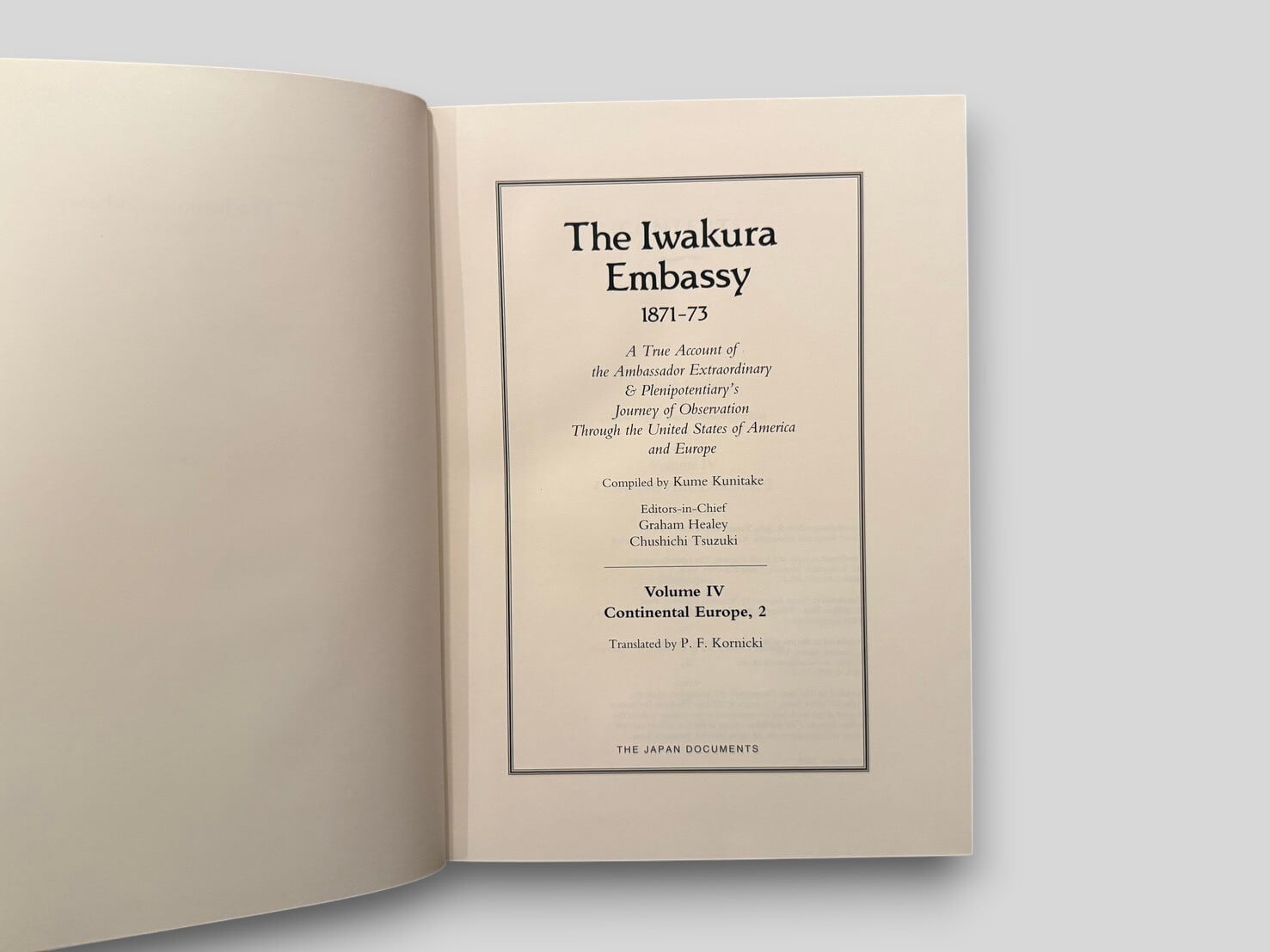 RJ012】【FIRST EDITION】The Iwakura Embassy 1871–73, Complete set