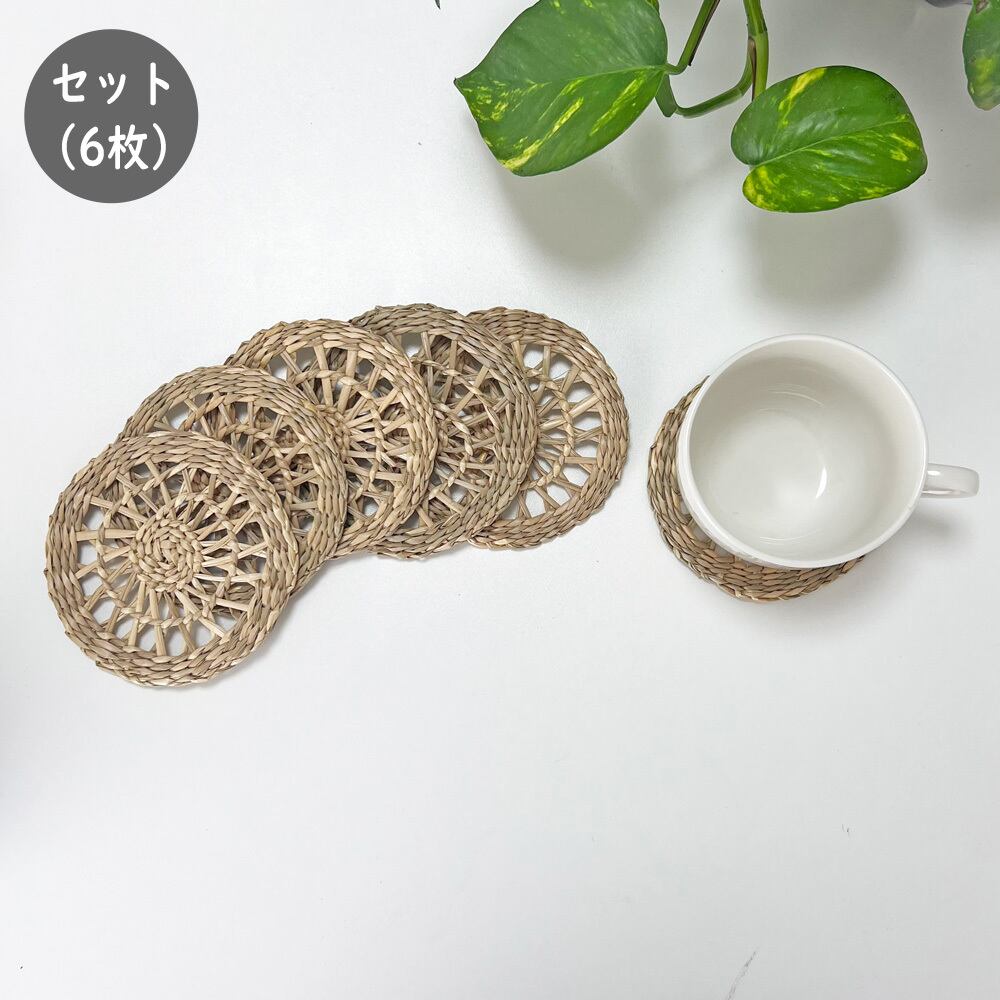 シーグラス コースター 6枚セット（SGA-327） | Naturalsoul
