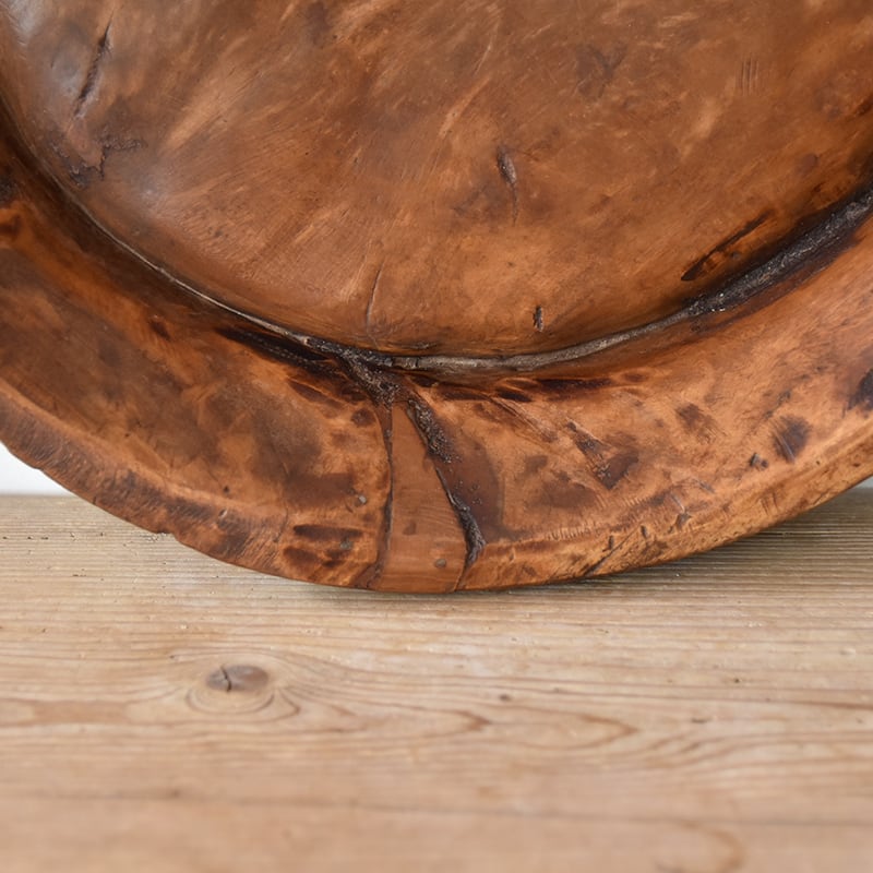 African Vintage Ethnic Wooden Bowl【B】 / アフリカン ヴィンテージ