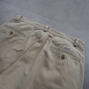 90s Polo by Ralph Lauren POLO CHINO ANDREW beige [W31.5L30.5相当] 古着