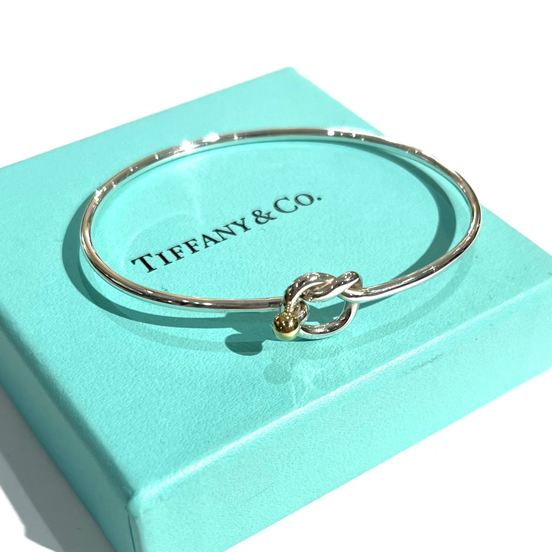 Tiffany&Co. ティファニー　バングル/ブレスレット　925/K18YG Tiffany & Co. - ティファニー ブレスレット フック&アイ バングル
